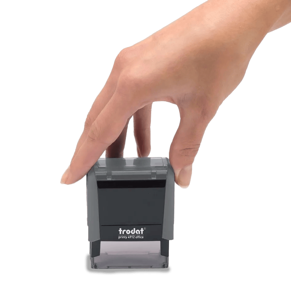 Trodat Selvfargende Printy 4912 | Tilpasset Gummistempel | Navn- og Adressestempel | 45x17mm - 5 Linjer