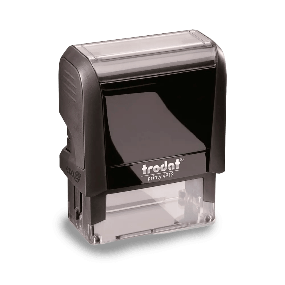 Trodat Selvfargende Printy 4912 | Tilpasset Gummistempel | Navn- og Adressestempel | 45x17mm - 5 Linjer