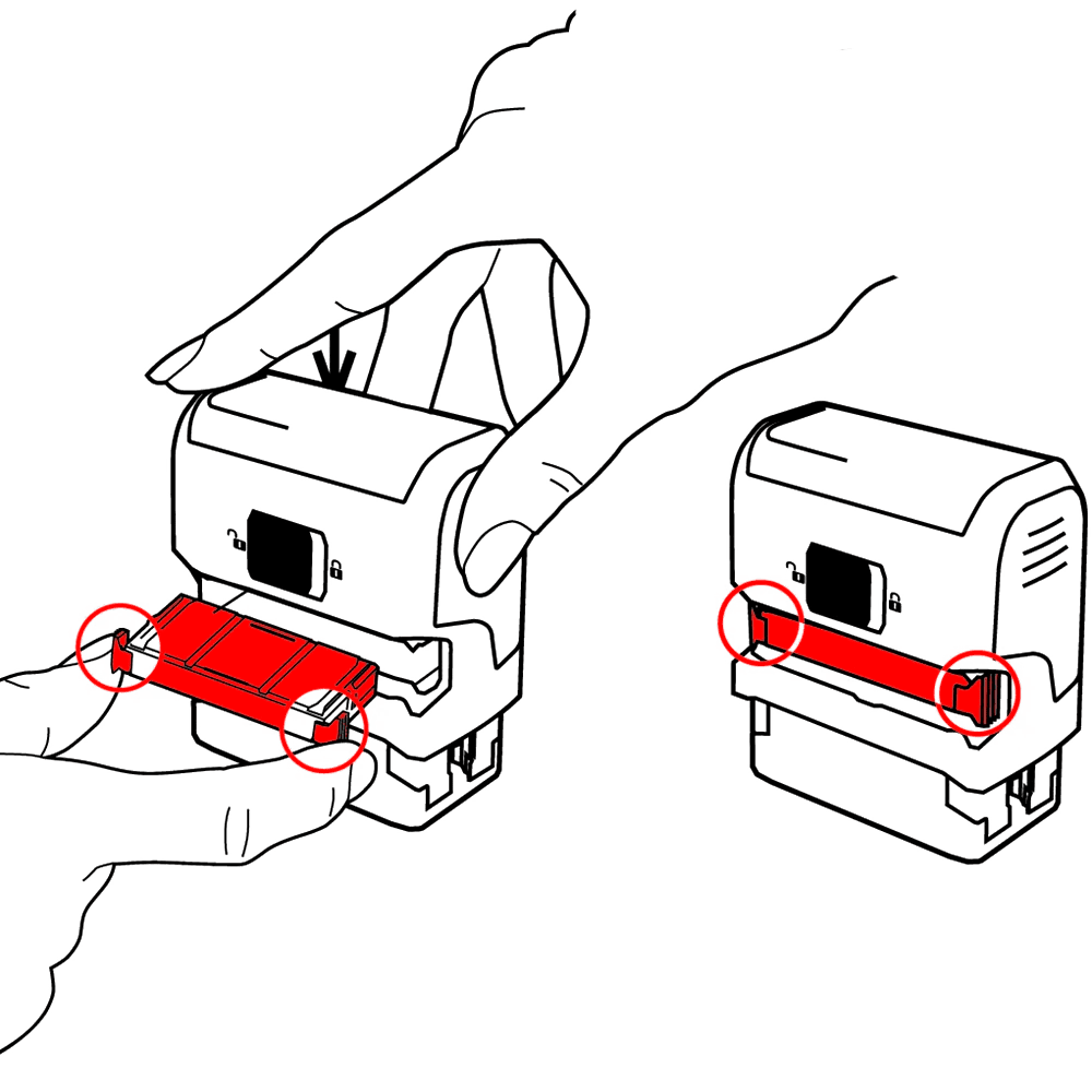 Trodat Selvfargende Printy 4912 | Tilpasset Gummistempel | Navn- og Adressestempel | 45x17mm - 5 Linjer